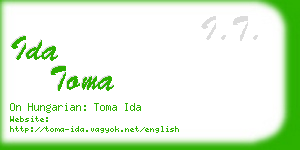 ida toma business card